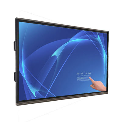 ไวท์บอร์ดแบบโต้ตอบจอแอลซีดี 75 86 98 นิ้วหน้าจอ 4K Android OS เพื่อการศึกษา