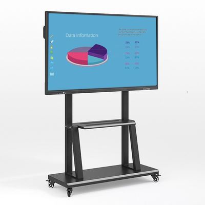 4K Ultra HD Infrared 20-point Multi-touch 75'' Interactive Flat Panel พร้อมการเชื่อมต่อ USB และ HDMI