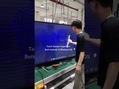 IR Smart Board LCD Touchscreen Android 11.0 OS กล้อง 13MP สำหรับการประชุม